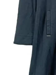 Vorschaubild 3 von Damen Sweatjacke Kapuze Longline Petrol Gr. XS/34 Baumwolle