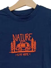 Vorschaubild 2 von TCM Kinder T-Shirt Blau Gr. 122/128 mit Nature is my home Aufdruck Naturbezogen