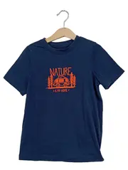 Vorschaubild 1 von TCM Kinder T-Shirt Blau Gr. 122/128 mit Nature is my home Aufdruck Naturbezogen