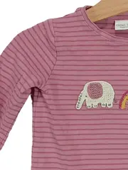 Vorschaubild 3 von baby Baby Body Mädchen Gr. 74 Rosa gestreift Elefant Regenbogen Katze