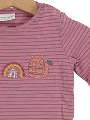 Vorschaubild 4 von baby Baby Body Mädchen Gr. 74 Rosa gestreift Elefant Regenbogen Katze