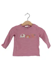 Vorschaubild 1 von baby Baby Body Mädchen Gr. 74 Rosa gestreift Elefant Regenbogen Katze