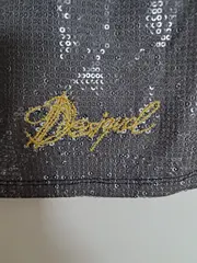 Vorschaubild 5 von Damen Top Silber Pailletten Print Gr. 38/M Glamourös Party
