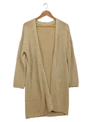 Vorschaubild 1 von Damen Strickjacke Gr. M Beige Casual Langarm