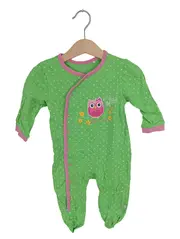 Vorschaubild 1 von Baby Strampler Mädchen Gr. 62-68 Grün Punkte Eulenmotiv Casual