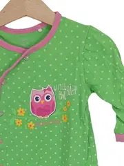 Vorschaubild 2 von Baby Strampler Mädchen Gr. 62-68 Grün Punkte Eulenmotiv Casual