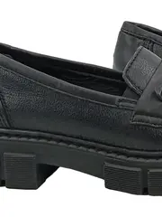 Vorschaubild 3 von Chunky Loafer Slipper Damen Schwarz Gr. 38 Plateau Synthetik
