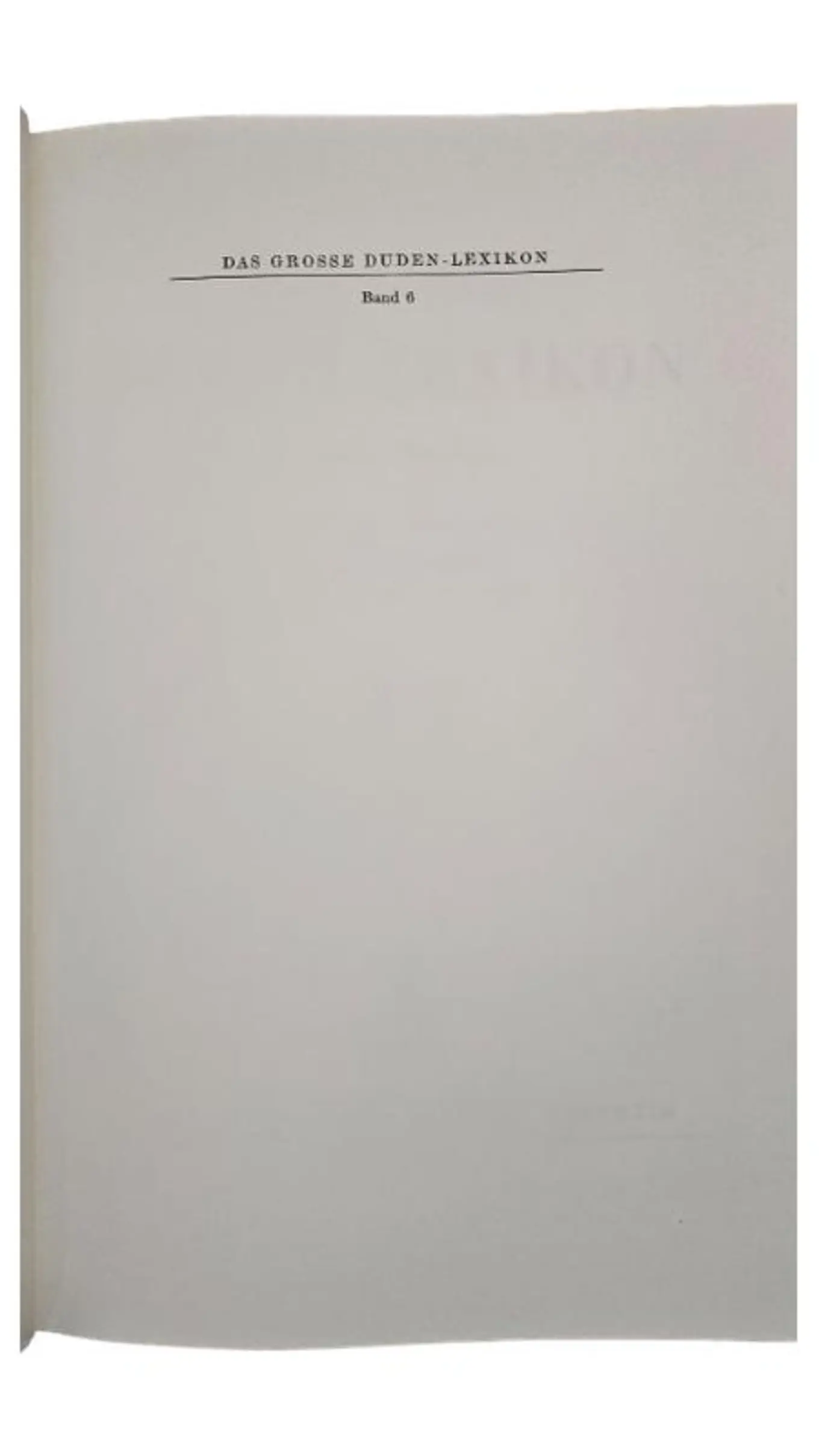 Duden Lexikon Band 6 Deutsch Wörterbuch Allgemeinwissen Dudenverlag