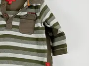 Vorschaubild 3 von Baby Set Kinder gestreift mit Tiermotiv Gr. 80 Mehrfarbig Baumwolle