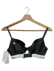 Vorschaubild 2 von Damen BH 70D Schwarz Basic Logo-Print Baumwolle Alltag