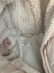 Vorschaubild 4 von Kinder Winterjacke Gr. 80 Rosa Kapuze Tiermotiv Gesteppt