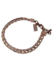 Vorschaubild 1 von Armband Damen Mehrfarbig Elegant Metall Leder 20cm