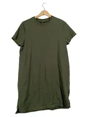 Vorschaubild 1 von Damen Freizeitkleid Gr. 42 XL Grün Baumwolle Casual