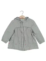 Vorschaubild 1 von Leichte Jacke Kinder Mädchen Grau Sterne Kapuze Gr. 104