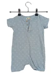 Vorschaubild 1 von Baby Body Strampler Gr. 74 Blau Baumwolle Kurzarm