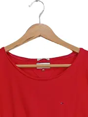 Vorschaubild 3 von Damen T-Shirt Rot Gr. M Basic Baumwolle Kurzarm