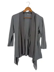 Vorschaubild 1 von Damen Strickjacke Gr. 36/S Grau Casual Cardigan Viskose