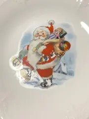 Vorschaubild 3 von Weihnachtsteller Wandteller Nikolaus Motiv Porzellan 25cm Weiß