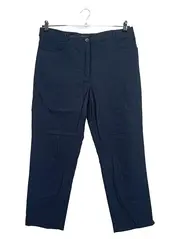Vorschaubild 1 von Stoffhose Damen Gr. 44 Blau Klassisch Freizeithose