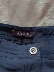 Vorschaubild 2 von Stoffhose Damen Gr. 44 Blau Klassisch Freizeithose