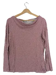 Vorschaubild 1 von Essentials Damen Langarmshirt Gr. 36/38 Rot Weiß Geometrisch