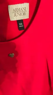 Vorschaubild 2 von Festliches Kleid Rot Pailletten Applikationen Gr. 140 Elegant