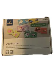 Vorschaubild 1 von Steckpuzzle Holz 12 Teile Bauernhof Tiere Motorik Kinder