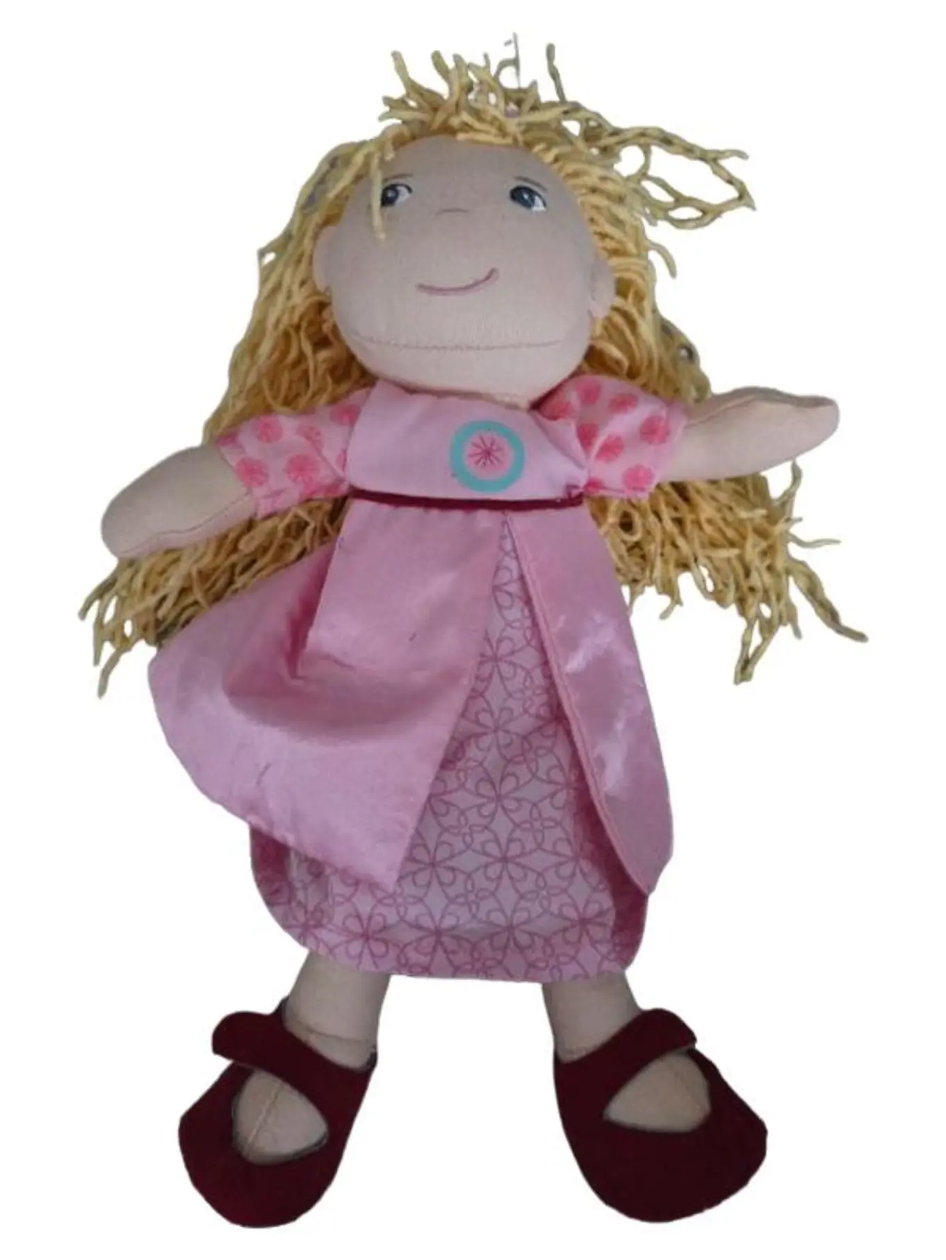 HABA Stoffpuppe Prinzessin Rosa Kuschelpuppe Mädchen Puppenhaus Püppchen