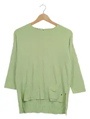 Vorschaubild 1 von Damen Strickpullover Gr. 34/XS Grün Langarm Taschen Casual