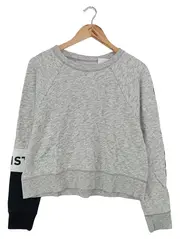 Vorschaubild 1 von Damen Pullover Grau Meliert Gr. 38/M Baumwolle Polyester Casual