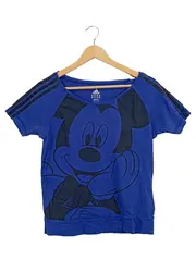 Vorschaubild 1 von Damen T-Shirt Mickey Mouse Motiv Gr. 34/XS Blau Casual