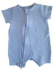 Vorschaubild 1 von Baby Body Strampler Kurzarm Blau Gr. 9-12 Monate Reißverschluss