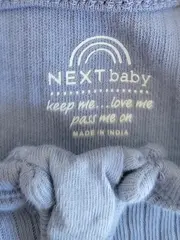 Vorschaubild 7 von Baby Body Strampler Kurzarm Blau Gr. 9-12 Monate Reißverschluss