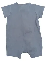 Vorschaubild 2 von Baby Body Strampler Kurzarm Blau Gr. 9-12 Monate Reißverschluss