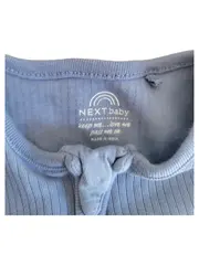 Vorschaubild 6 von Baby Body Strampler Kurzarm Blau Gr. 9-12 Monate Reißverschluss