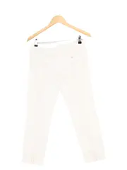 Vorschaubild 2 von Damen Jeans Straight Leg Gr. 38 W29 Weiß Elegant Baumwolle