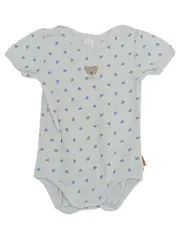Vorschaubild 1 von Baby Body Gr. 56 Weiß mit Herzmuster Baumwolle