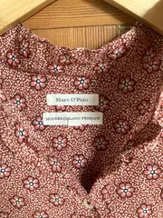 Vorschaubild 3 von Damen Hemdbluse Gr. 36/S Mehrfarbig Blumenmuster Baumwolle