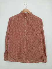 Vorschaubild 2 von Damen Hemdbluse Gr. 36/S Mehrfarbig Blumenmuster Baumwolle