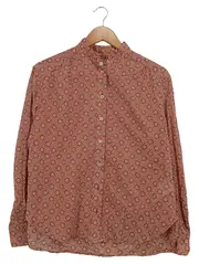 Vorschaubild 1 von Damen Hemdbluse Gr. 36/S Mehrfarbig Blumenmuster Baumwolle