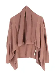 Vorschaubild 1 von Damen Strickjacke Rosa Gr. 38/M Casual Drapierter Kragen