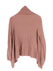 Vorschaubild 2 von Damen Strickjacke Rosa Gr. 38/M Casual Drapierter Kragen