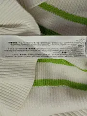 Vorschaubild 4 von Damen Strickpullover Gr. 34/XS Weiß Gestreift Half-Zip Casual