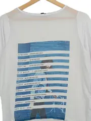 Vorschaubild 2 von Damen T-Shirt Gr. 36/S mit Print Casual Weiß
