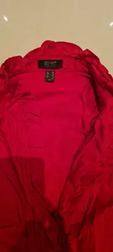 Vorschaubild 2 von Collection Damen Bluse Langarm Rot Rüschen Gr. 36/S