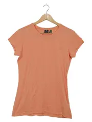 Vorschaubild 1 von Damen T-Shirt Basic Orange Gr. M Kurzarm Baumwolle