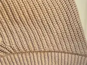 Vorschaubild 5 von Strickjacke Cardigan Damen Gr. 42 XL Beige Weiß Gestreift Baumwolle Mix