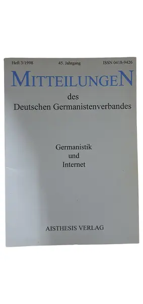 AISTHESIS VERLAG Zeitschrift