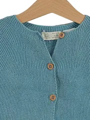 Vorschaubild 2 von Kinder Strickjacke Gr. 74 Türkis Casual