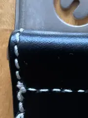 Vorschaubild 4 von Sport Damen Ledergürtel Schwarz Logo Schnalle Gr. 65 Elegant